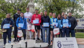 Jorge Puig Malvar e Uxía Pérez Bugarín gañan a IX Carreira Pedestre Popular Concello de Frades, que rexistra o seu récord de participación: 660 atletas