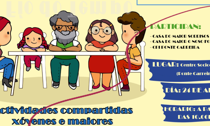 O Concello de Frades pon en marcha “O fío do tempo”, un programa de actividades compartidas entre mozos e persoas maiores