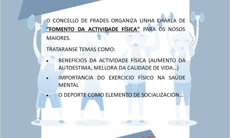 Volven as xornadas gratuítas sobre a saúde: "Fomento da actividade física" o 12 de setembro no centro sociocomunitario de Ponte Carreira