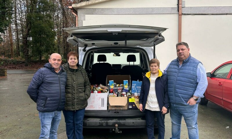 Grazas Frades: Máis de 200 kg de alimentos recollidos na Campaña de Nadal