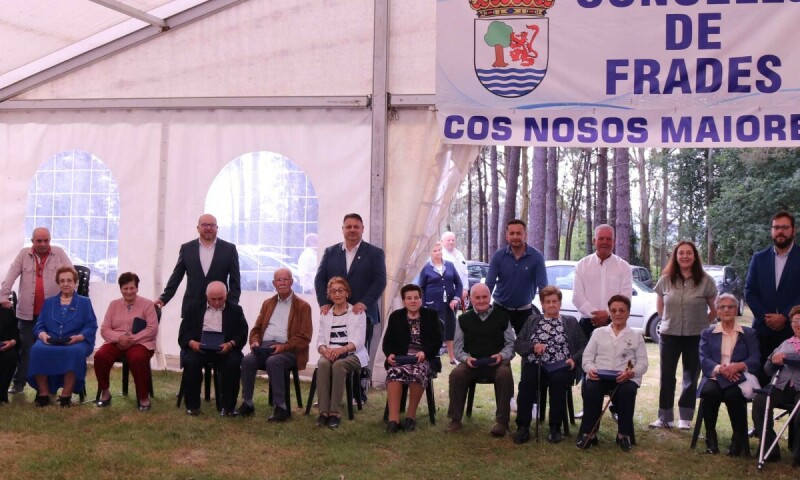 Máis de 500 persoas celebraron a XXVI Festa dos Maiores do Concello de Frades