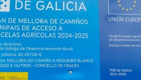 O Concello de Frades remata a obra "Mellora do Camiño a Regueiro Blanco (Galegos) e outros"