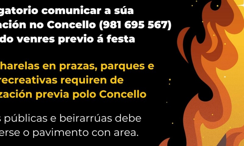 O Concello de Frades abre o prazo de petición de permisos para as Cacharelas de San Xoán e San Pedro 2026