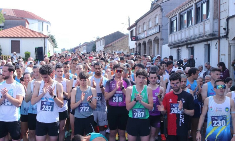 David de la Fuente e Eva Piñel gañan a XI Carreira Pedestre Popular Concello de Frades, que rexistra o seu récord de participación: 629 atletas cruzaron a meta de Ponte Carreira 