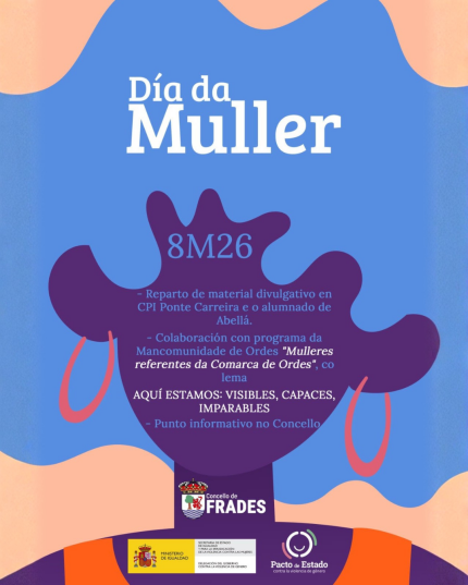 O Concello de Frades adianta ao venres as actividades conmemorativas do Día da Muller