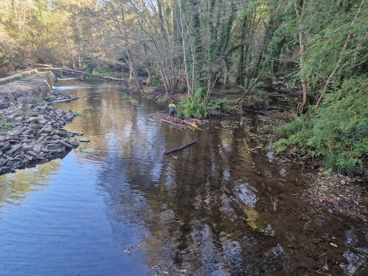 Augas de Galicia acomete obras de mellora no encoro sobre o río Tambre na área recreativa da Presa